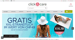 Desktop Screenshot of clickandcare.ch